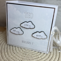 CRAFTONA Албум дневник с лепени страници - облачета в сиво