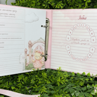 CRAFTONA Албум дневник с ринг механизъм - розово мече