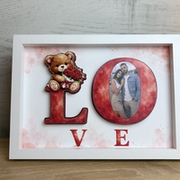 CRAFTONA Рамка с 3д изображение по снимка - любовен подарък