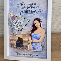 Рамка по снимка превърната в дигитална 3д - моменти завинаги