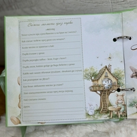 CRAFTONA Албум дневник с ринг механизъм - Зелени зайчета