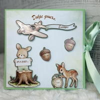 CRAFTONA Албум дневник с ринг механизъм - Зелени зайчета