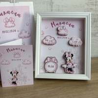 Рамка визитка за новородено - Мини Маус