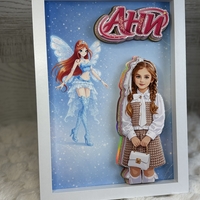 CRAFTONA Рамка с 3д изображение по снимка - Winx магия