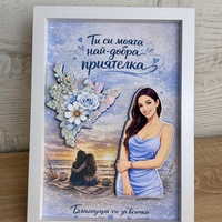 Рамка по снимка превърната в дигитална 3д - моменти завинаги