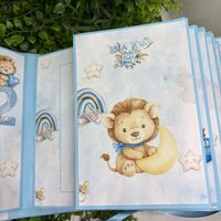 Албум-дневник с лъвчета в син цвят