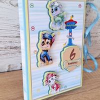 Мини албум картичка HM Ivona - луксозен дизайн с 3D Paw Patrol