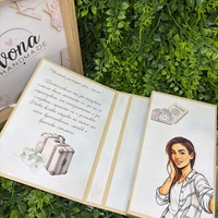 Картичка с шоколад Арт портрет | Craftona | Картички с шоколад