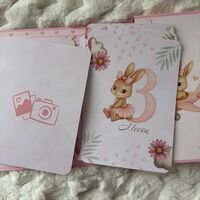 CRAFTONA Мини албум с фото карти - розово зайче