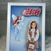 CRAFTONA Рамка с 3д изображение по снимка - Winx магия