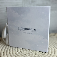 CRAFTONA Албум дневник с лепени страници - облачета в сиво