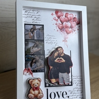 CRAFTONA Рамка с колаж от снимки – подарък за Свети Валентин
