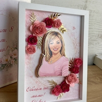 CRAFTONA 3Д рамка по снимка - подарък за 8 март