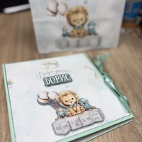 CRAFTONA Албум дневник с ринг механизъм – лъвчета в мента