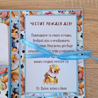 Мини албум картичка HM Ivona - луксозен дизайн с 3D Paw Patrol