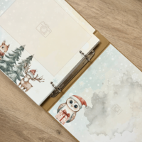 CRAFTONA Албум дневник с ринг механизъм – коледен горски свят