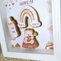 Рамка визитка за новородено