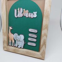 Рамка визитка за бебе с животни