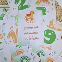 Рамка визитка за новородено