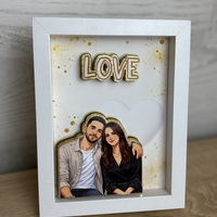CRAFTONA Рамка с 3д изображение по снимка - подарък за любов
