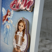 CRAFTONA Рамка с 3д изображение по снимка - Winx магия