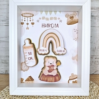 Рамка визитка за новородено
