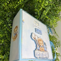 Албум-дневник с лъвчета в син цвят