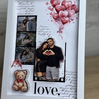 CRAFTONA Рамка с колаж от снимки – подарък за Свети Валентин