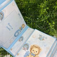 Албум-дневник с лъвчета в син цвят