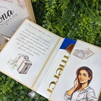 Картичка с шоколад Арт портрет | Craftona | Картички с шоколад