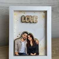 CRAFTONA Рамка с 3д изображение по снимка - подарък за любов