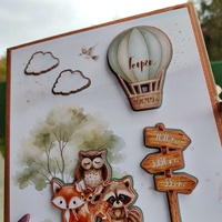 Бебешки албум за спомени „Горски животни“ – персонализиран