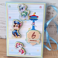Мини албум картичка HM Ivona - луксозен дизайн с 3D Paw Patrol