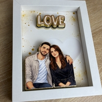 CRAFTONA Рамка с 3д изображение по снимка - подарък за любов