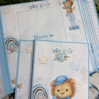 Албум-дневник с лъвчета в син цвят