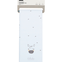 KikkaBoo Сгъваема PVC Подложка за Повиване 50х80см Stripy Friends Синя