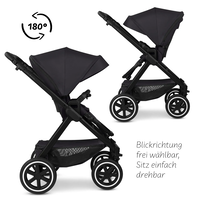 ABC Design Samba 2 Coal Комбинирана Детска Количка 2 в 1