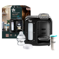 Tommee Tippee Perfect Prep Day & Night Уред за Приготвяне на Адаптирано Мляко с Дигитален Дисплей и Мека Нощна Светлина и Шише 125 мл 0м+