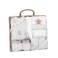 Interbaby Детски Комплект за Изписване Сив 5 Части 0-6М+ DSET03