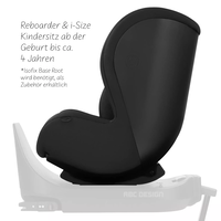 ABC Design Reboard Car Seat Lily i-Size 0 - 4 years Кош за Новородено Black