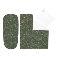 KikkaBoo Бебешки Спален Комплект за Количка 6 Части Secret Garden Green