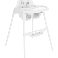 KikkaBoo Стол за Хранене 2в1 Jammy White