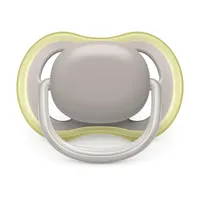 Philips AVENT SCF085/20 Комплект 2 Броя Ортодонтични Залъгалки Ultra Air 6-18м+ в Кутия за Стерилизиране