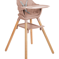 KikkaBoo Стол за Хранене 6в1 Woody Pink 2024