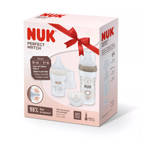 NUK Perfect Match РР Подаръчен Комплект от 3 части със Сърце и Дъга