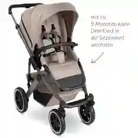 ABC Design Salsa 5 Air Camel Комбинирана Детска Количка 2 в 1