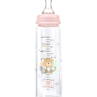 KikkaBoo Шише Стъклено 240мл Savanna Pink