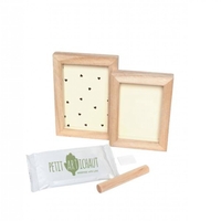 Petit ARTichaut  2 Дървени Рамки за Бебешки Отпечатък и Снимка Pretty Hearts