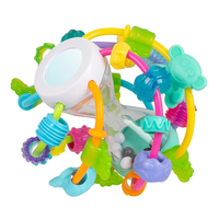 Playgro Активно Двигателна бебешка играчка Топка Играй и Опознавай Дрънкалка и Гризалка 2-в-1 с Безопасно Огледало 6м+