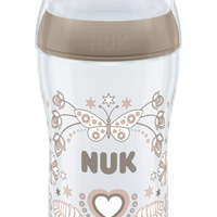 NUK Perfect Match Шише РР 260мл със Силиконов Биберон за Хранене M 3+ месеца и Сърце